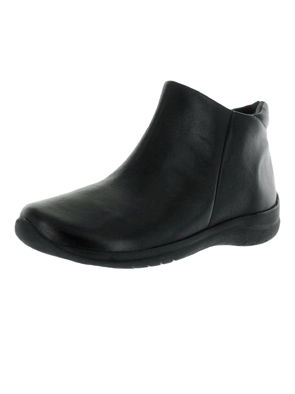 David Tate Women’s Sportivo Black Leather Side Zip Ankle Boots - Sz 10W, NWOB